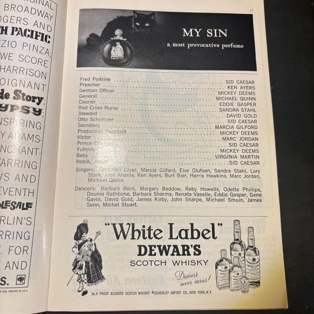 1962 LITTLE ME – Vintage Broadway Playbill (with original inserts)